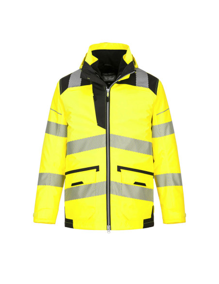 Kurtka ostrzegawcza Portwest PW3 5 w 1 hi-vis Żółty/Czarny