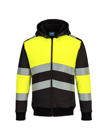 Ocieplana bluza ostrzegawcza Portwest PW3 hi-vis Żółty/Czarny
