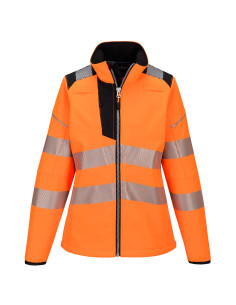 Damska kurtka softshell Portwest PW3 hi-vis Pomarańczowy/Czarny