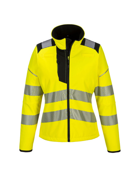 Damska kurtka softshell Portwest PW3 hi-vis Żółty/Czarny