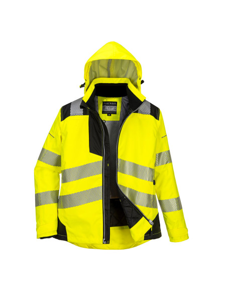 Damska kurtka zimowa Portwest PW3 hi-vis Żółty/Czarny