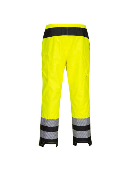 Damskie spodnie przeciwdeszczowe ostrzegawcze Portwest PW3 300D Oxford PW386 | ToSafe