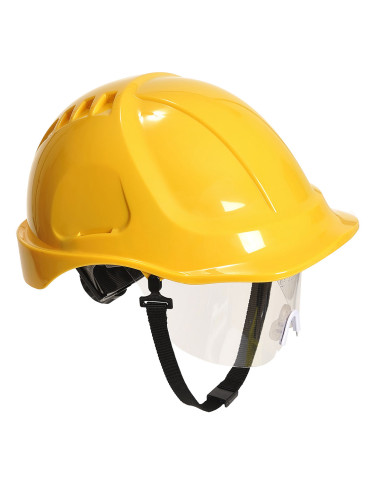 Hełm ochronny Portwest Endurance Plus z wizjerką Żółty