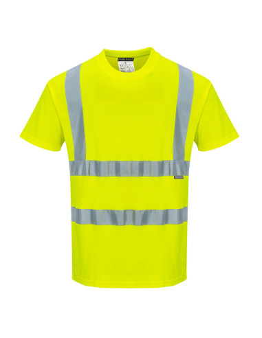T-shirt ostrzegawczy Portwest Cotton Comfort Żółty