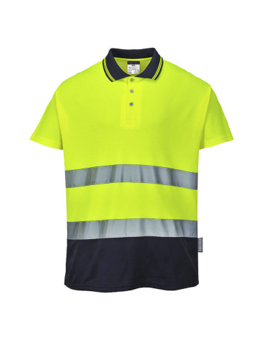Koszulka polo ostrzegawcza Portwest S174 Żółty/Granatowy