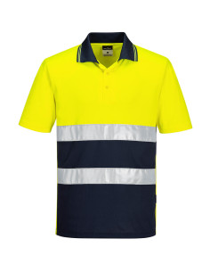 Koszulka polo ostrzegawcza Portwest S175 Żółty/Granatowy