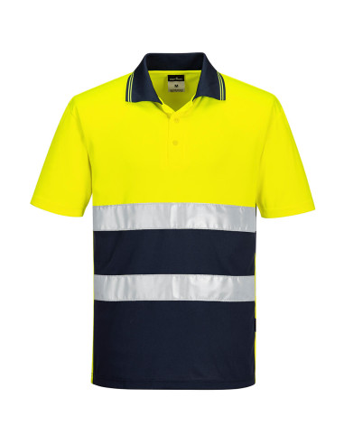Koszulka polo ostrzegawcza Portwest S175 Żółty/Granatowy