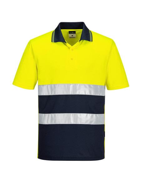 Koszulka polo ostrzegawcza Portwest S175 Żółty/Granatowy