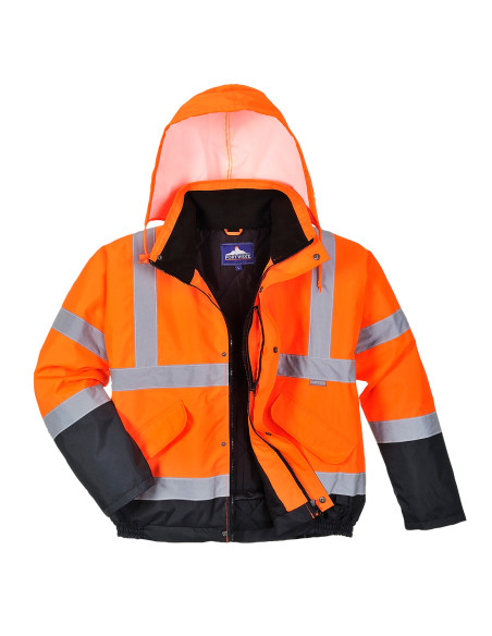Dwukolorowa kurtka ostrzegawcza Bomber Portwest S266 | ToSafe
