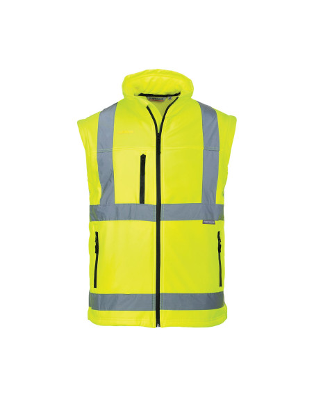 Softshell ostrzegawczy 3-warstwowy z odpinanymi rękawami Portwest S428 | ToSafe
