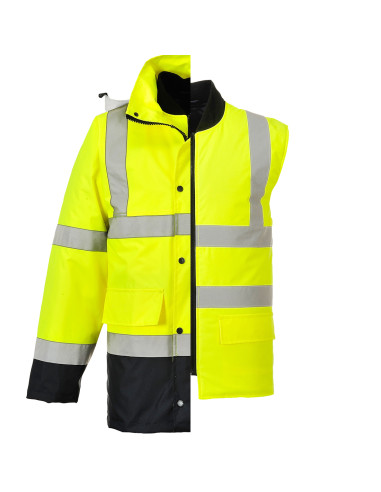 Dwukolorowa kurtka ostrzegawcza 4 w 1 Portwest Traffic S471 | ToSafe