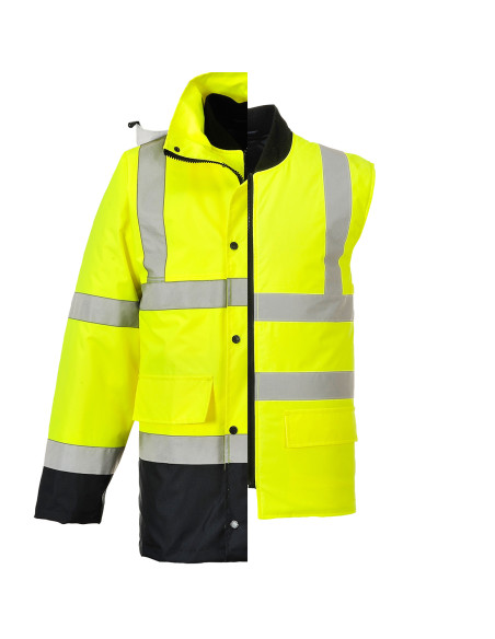 Dwukolorowa kurtka ostrzegawcza 4 w 1 Portwest Traffic S471 | ToSafe