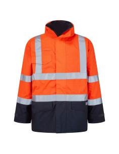 Kurtka trudnopalna Portwest S779 Pomarańczowy/Granatowy