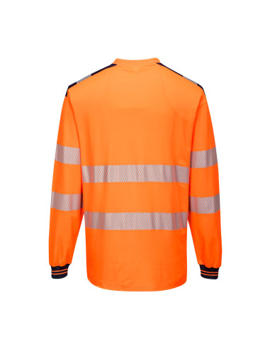 Portwest PW3 t-shirt ostrzegawczy długi rękaw HiVisTex Pro Cotton Comfort T185 | ToSafe