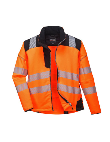 Portwest PW3 softshell ostrzegawczy 3-warstwowy HiVisTex Pro T402 | ToSafe