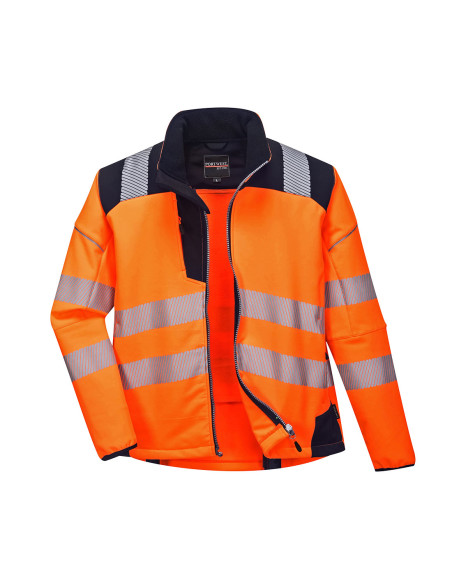 Portwest PW3 softshell ostrzegawczy 3-warstwowy HiVisTex Pro T402 | ToSafe
