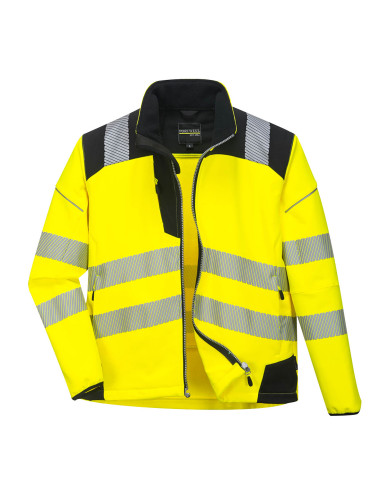 Portwest PW3 softshell ostrzegawczy 3-warstwowy HiVisTex Pro T402 | ToSafe