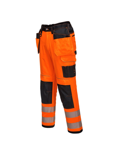 Portwest PW3 spodnie ostrzegawcze z kieszeniami kaburowymi HiVisTex Pro T501 | ToSafe