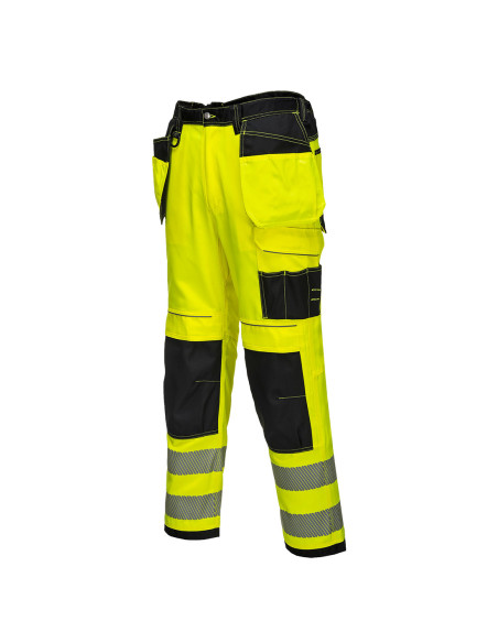 Portwest PW3 spodnie ostrzegawcze z kieszeniami kaburowymi HiVisTex Pro T501 | ToSafe