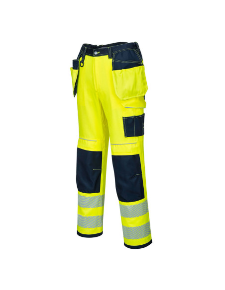 Portwest PW3 spodnie ostrzegawcze z kieszeniami kaburowymi HiVisTex Pro T501 | ToSafe
