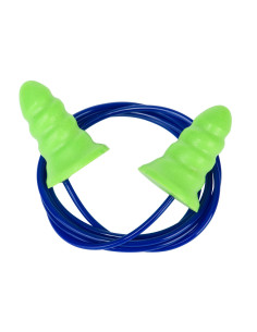 Zatyczki do uszu jednorazowe piankowe ze sznurkiem SNR 22 dB Portwest EP27 (Pk200) Zielony