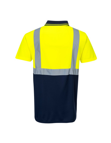 Dwukolorowa koszulka ostrzegawcza polo Portwest Micro Mesh Bird Eye S479 | ToSafe