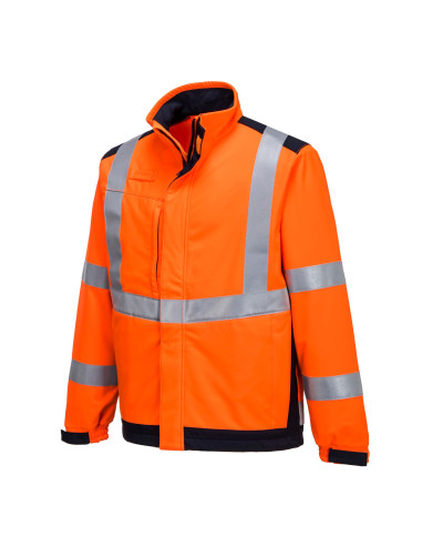 Kurtka softshell trudnopalna ostrzegawcza Modaflame Multi Norm Arc Portwest MV72