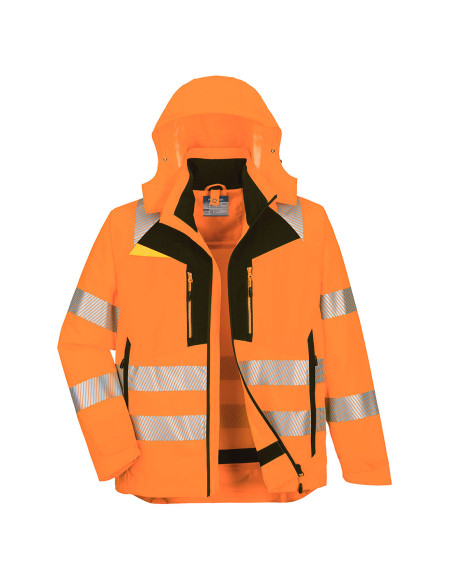 Kurtka robocza zimowa 4 w 1 ostrzegawcza Portwest DX466 | ToSafe